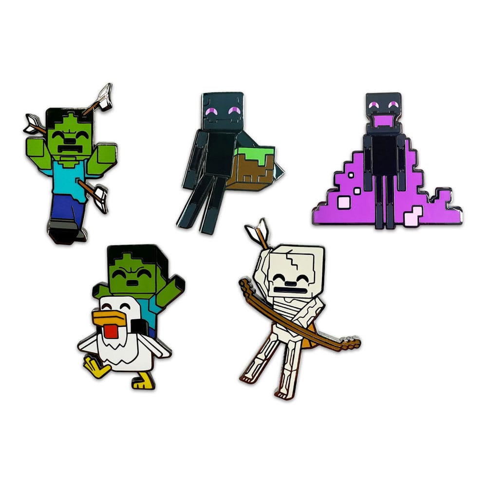 Minecraft Ansteck-Pins Set #2 5 cm (6)    - Versand: 5-7 Tage nach Bestellung