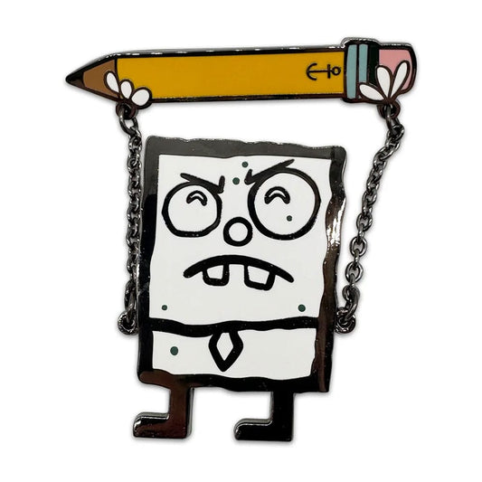 SpongeBob Schwammkopf Ansteck-Pin KritzelBob 5 cm        - Preorder - ETA: 19.09.2025