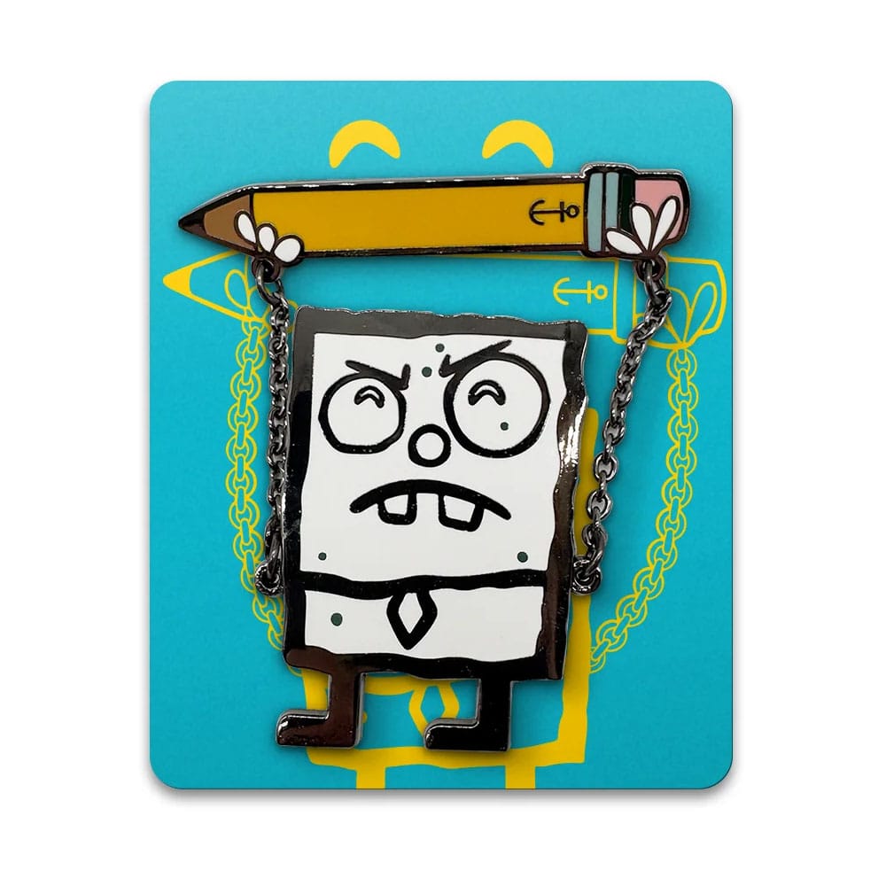 SpongeBob Schwammkopf Ansteck-Pin KritzelBob 5 cm        - Preorder - ETA: 19.09.2025