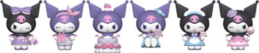 Sanrio Kuromi Party Series Minifiguren Kuromi  5 cm Blind Box Display (12)             - Preorder - ETA: 09.10.2026