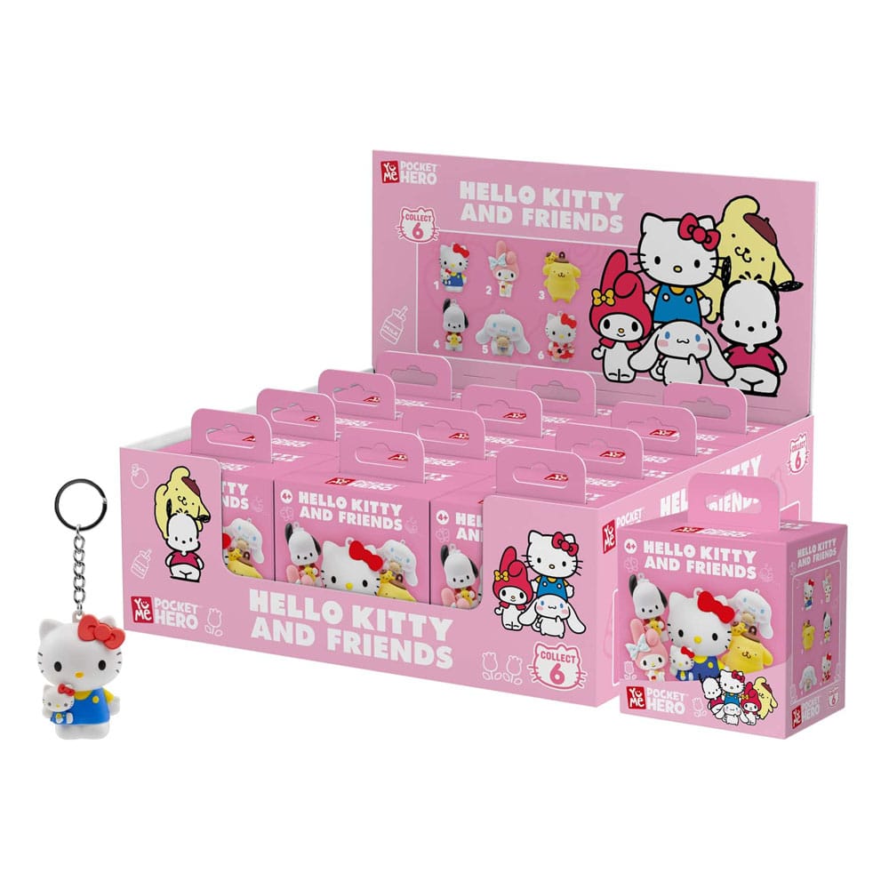 Sanrio Pocket Hero Schlüsselanhänger Hello Kitty and Friends Series 1 Blind Box Display (12)          - Preorder - ETA: 19.06.2026