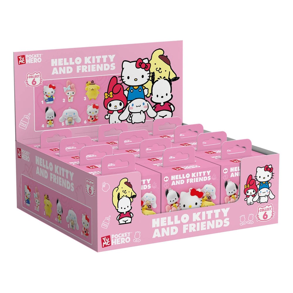 Sanrio Pocket Hero Schlüsselanhänger Hello Kitty and Friends Series 1 Blind Box Display (12)          - Preorder - ETA: 19.06.2026