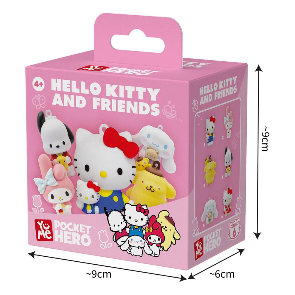 Sanrio Pocket Hero Schlüsselanhänger Hello Kitty and Friends Series 1 Blind Box Display (12)          - Preorder - ETA: 19.06.2026