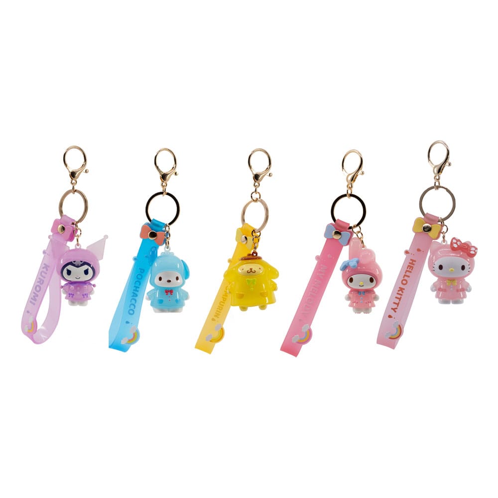 Sanrio Raincoat Series Schlüsselanhänger Hello Kitty and Friends Display (12)       - Versand: 7 Tage nach Bestellung