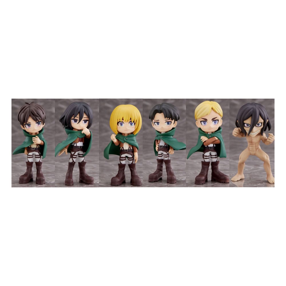 Attack On Titan Anime Series Minifiguren 9 cm Display (6)           - Versand: 7 Tage nach Bestellung