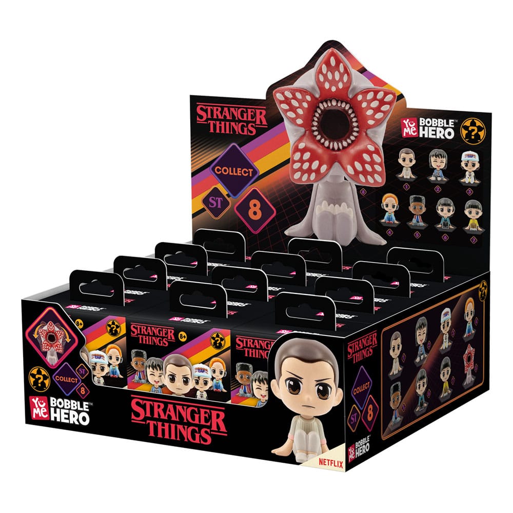 Stranger Things Bobble Hero Wackelkopf-Figuren 6 cm Display (12)       - Preorder - ETA: 31.10.2025