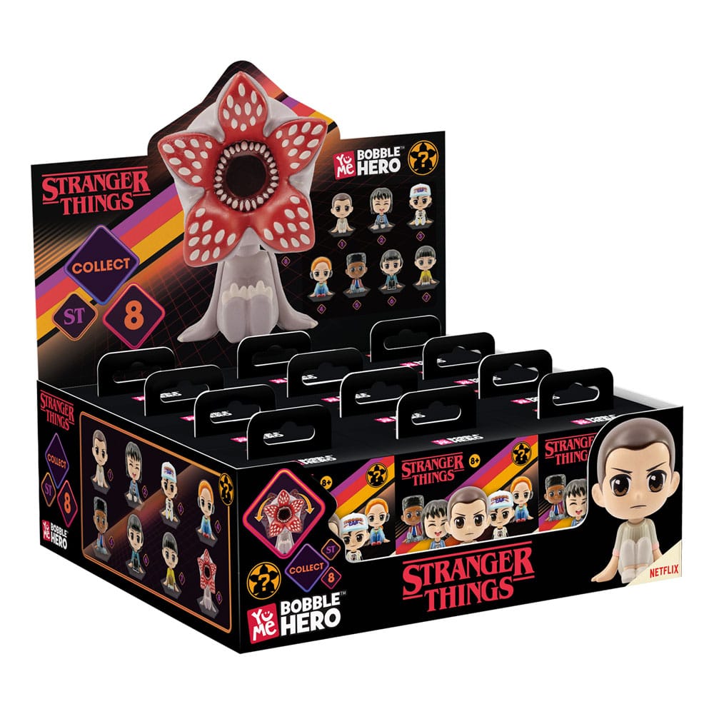 Stranger Things Bobble Hero Wackelkopf-Figuren 6 cm Display (12)       - Preorder - ETA: 31.10.2025