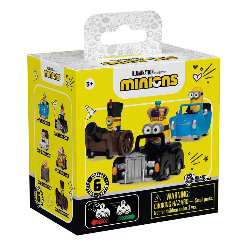 Minions Zoom Hero Rückzug-Fahrzeuge mit Figuren Blind Box Display (12)      - Preorder - ETA: 25.04.2026