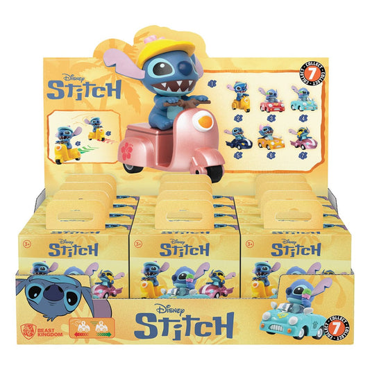 Lilo & Stitch Zoom Hero Rückzug-Fahrzeuge mit Figuren Stitch (Blind Box Ver.) Display (12)   - Preorder - ETA: 19.09.2026