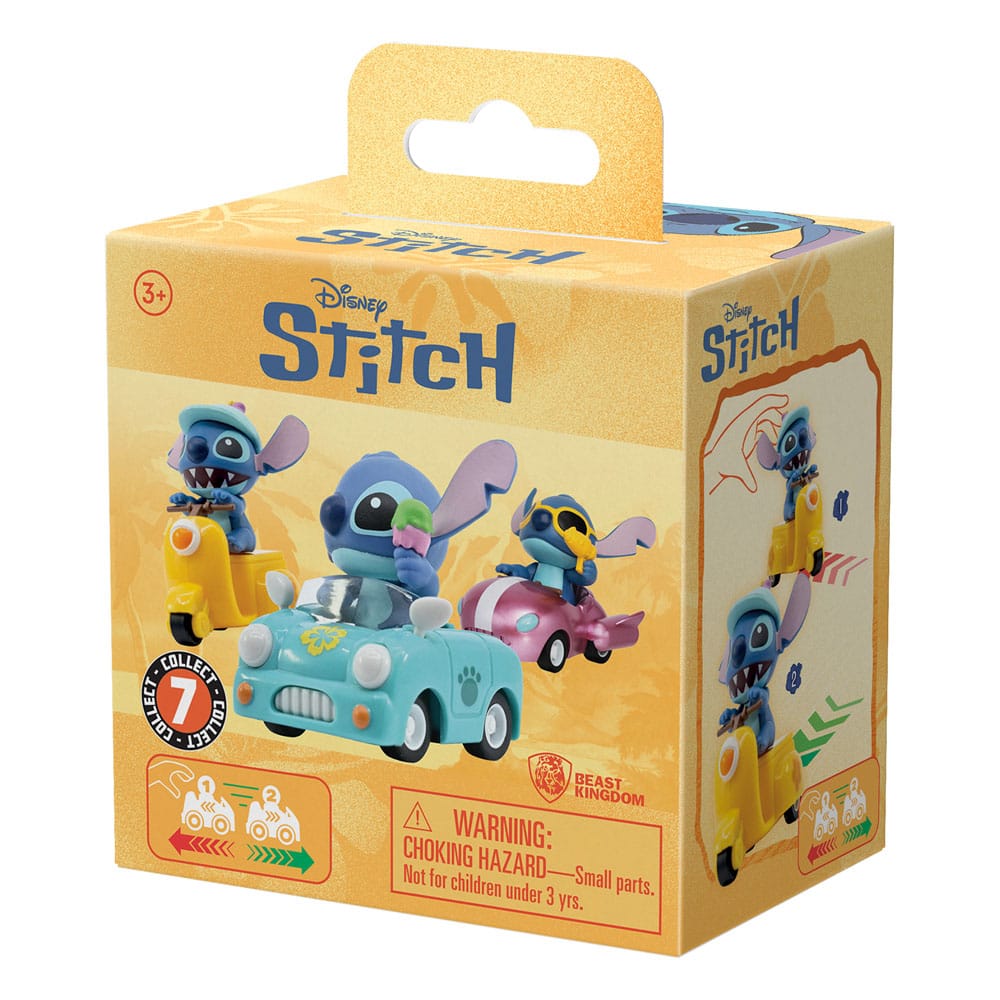 Lilo & Stitch Zoom Hero Rückzug-Fahrzeuge mit Figuren Stitch (Blind Box Ver.) Display (12)   - Preorder - ETA: 19.09.2026