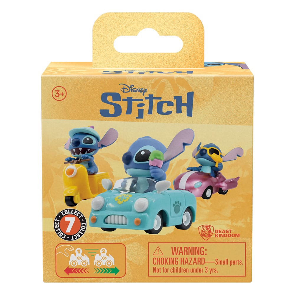 Lilo & Stitch Zoom Hero Rückzug-Fahrzeuge mit Figuren Stitch (Blind Box Ver.) Display (12)   - Preorder - ETA: 19.09.2026