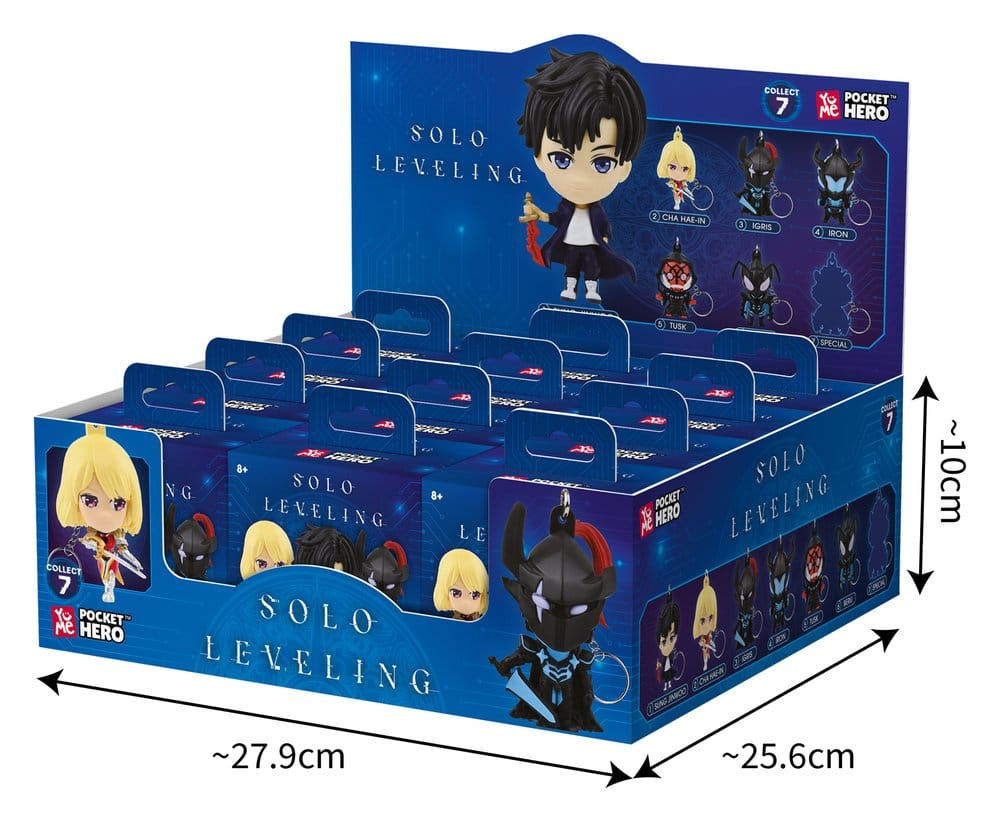 Solo Leveling Pocket Hero Schlüsselanhänger Series 1 Blind Box Display (12) - Preorder - ETA: 25.03.2027