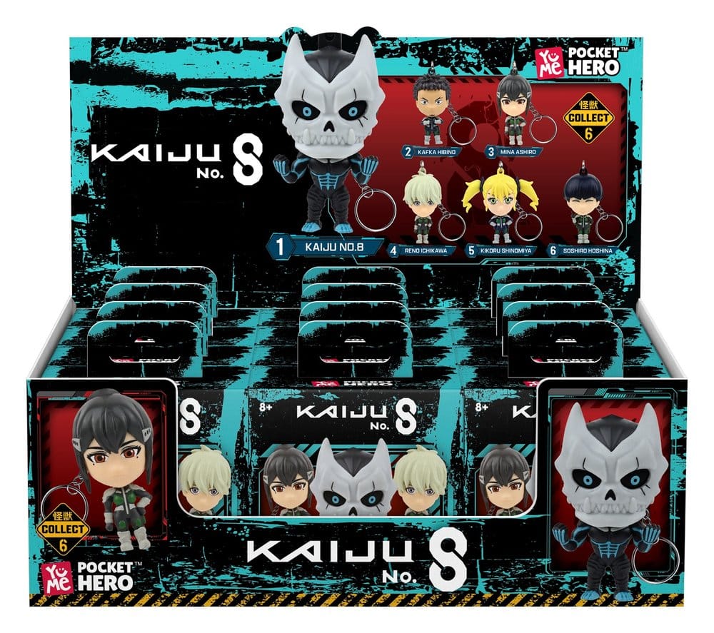 Kaiju No. 8 Pocket Hero Schlüsselanhänger Series 1 Blind Box Display (12) - Preorder - ETA: 25.03.2027