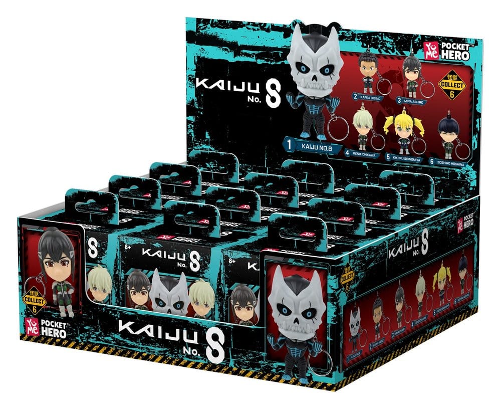 Kaiju No. 8 Pocket Hero Schlüsselanhänger Series 1 Blind Box Display (12) - Preorder - ETA: 25.03.2027