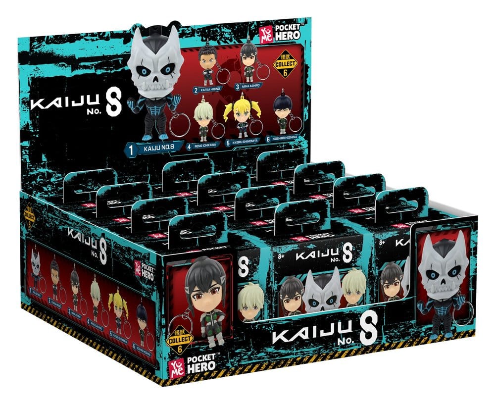 Kaiju No. 8 Pocket Hero Schlüsselanhänger Series 1 Blind Box Display (12) - Preorder - ETA: 25.03.2027