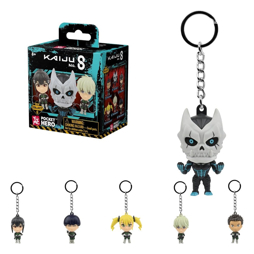Kaiju No. 8 Pocket Hero Schlüsselanhänger Series 1 Blind Box Display (12) - Preorder - ETA: 25.03.2027