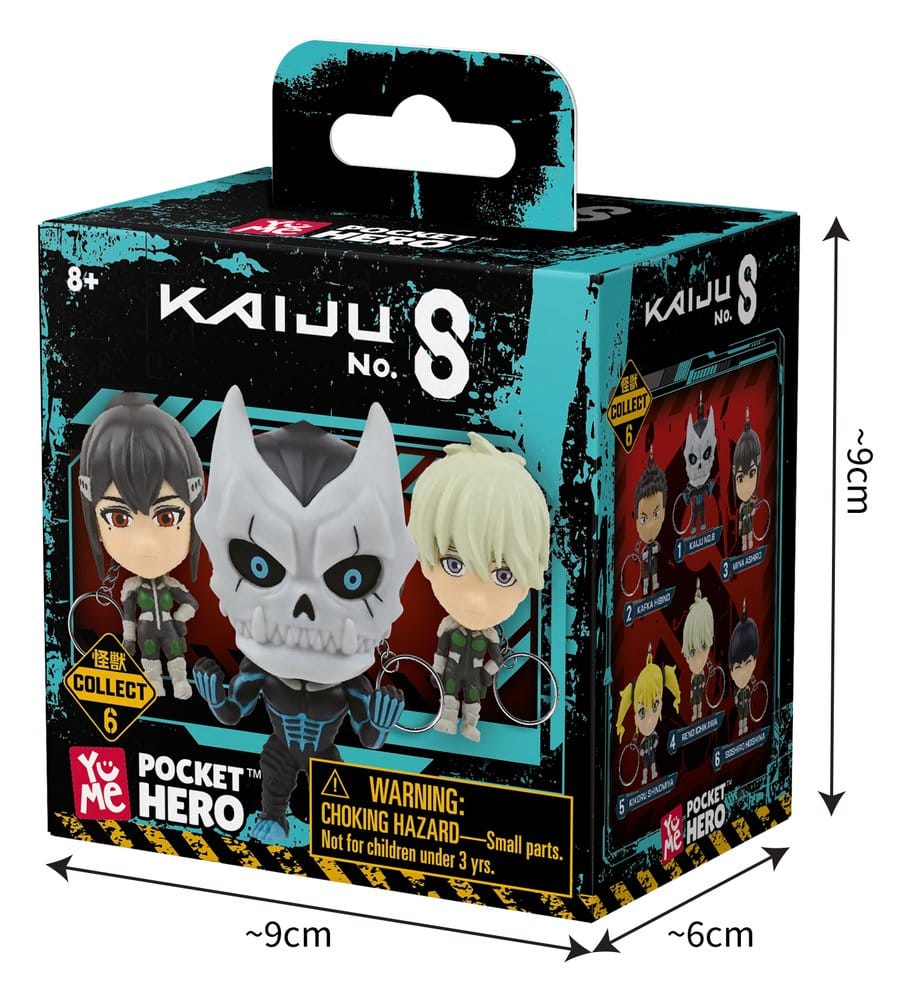 Kaiju No. 8 Pocket Hero Schlüsselanhänger Series 1 Blind Box Display (12) - Preorder - ETA: 25.03.2027
